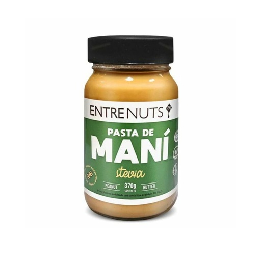 [DPPMSEN37012] Pasta de Mani con Stevia - Entrenuts x 370grs x 12u