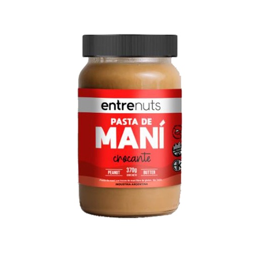 [DPPMCEN37012] Pasta de mani Crocante Entrenuts x 370grs x 12u