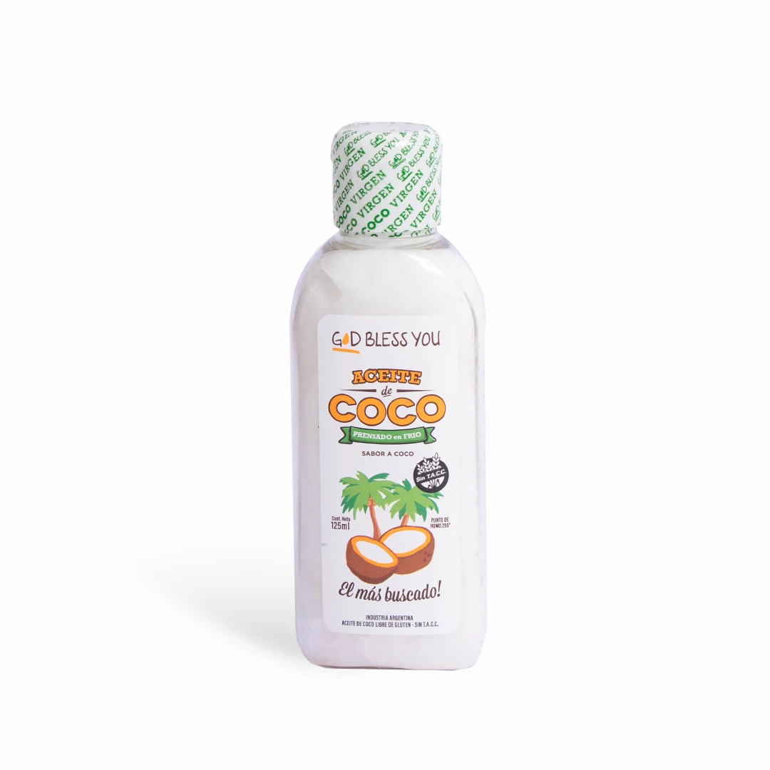 [AYACGVU12501] Aceite de Coco Virgen x 125ml x 1u - God Bless You 
