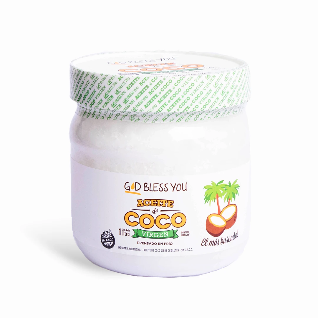 [AYACGV1L01] Aceite de Coco Virgen x 1L x 1u - God Bless You 