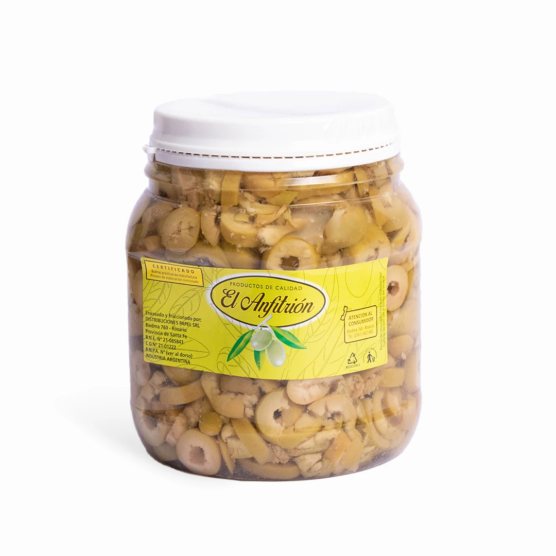 [ACEVFIAPO001] Aceitunas Verdes fileteadas x 800grs x 1u - El Anfitrion