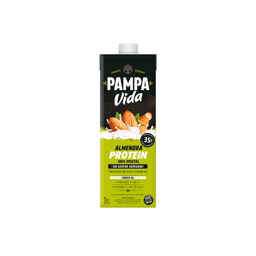 [LEALPVPSABT1003] Leche de Almendras Protein - Pampa Vida x 1L x 3u 