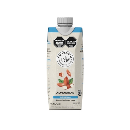 [LEALTBT50012] Leche de almendras sabor original sin azucar x 500ml x 12u - Tratenfu