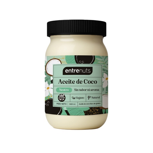 [AYACENTN5006] Aceite de Coco Neutro - Entrenuts x 500cc x 6u