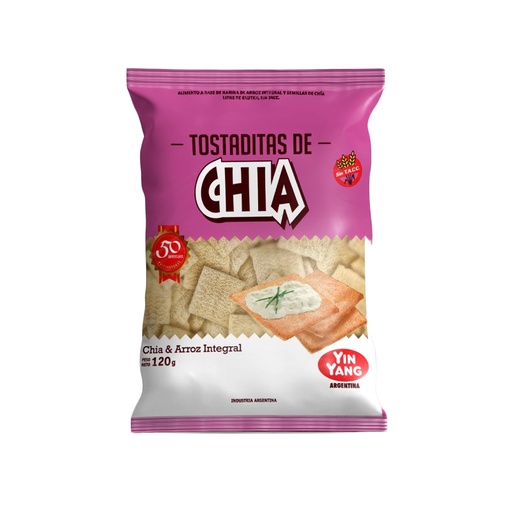 [BSTOSCYCJ12018] Tostaditas de chia Yin Yang x 120grs x 18u 