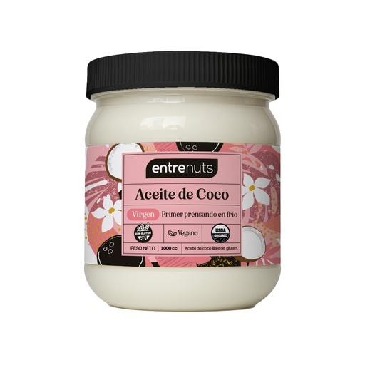 [AYACVE500001] Aceite de coco Virgen Entrenuts x 500cc x 1u 