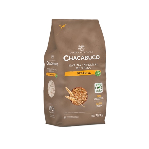[HAHIOFCBS003] Harina Integral organica fina - Chacabuco x 750grs x 3u 
