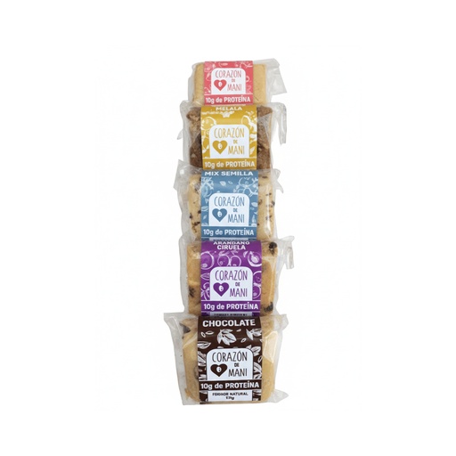 [DPCORMCJ2001] Turron Proteico x 20u x 1 caja - Corazon de mani