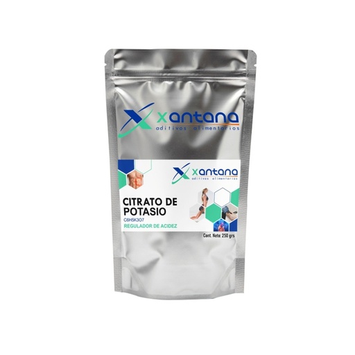 [SUPCPXPQ25001] Citrato de potasio en polvo x 250grs x 1u - Xantana