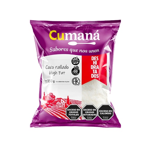 [FSCRACUPQ15010] Coco Rallado High Fat Cumana x 150grs x 10u  