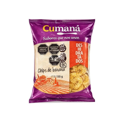 [FDBANCUPQ15010] Chips de Banana x 150grs x 10u - Cumana
