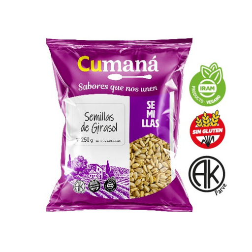 [SEGIRCUPQ25001] Semillas de Girasol x 250grs x 1u - Cumana