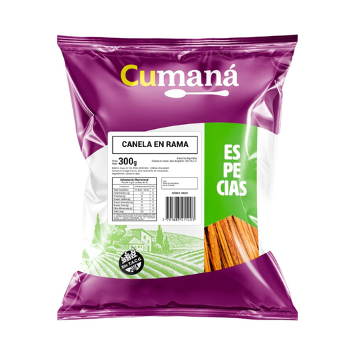 [ESCARCUPQ001] Canela en Rama x 300grs x 1u - Cumana