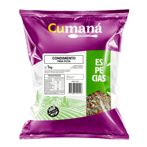 [ESCOPICUPQ010] Condimento para Pizza - Cumana x 1kg x 10u