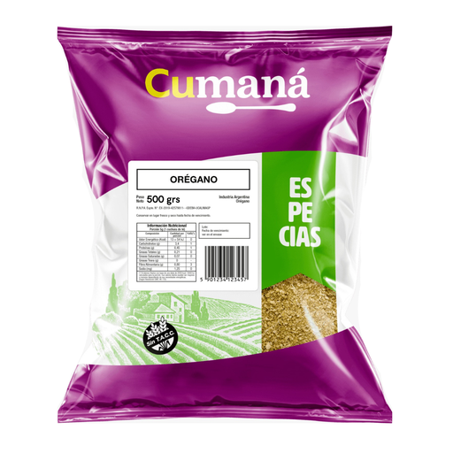 [ESORECUPQ50010] Oregano x 500grs x 10u - Cumana