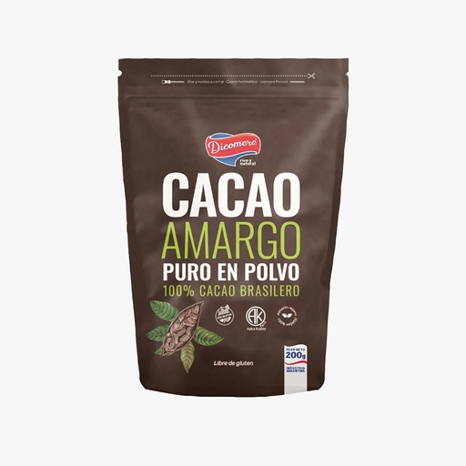 [HACACADPQ20001] Cacao amargo en polvo - Dicomere x 200grs x 1u