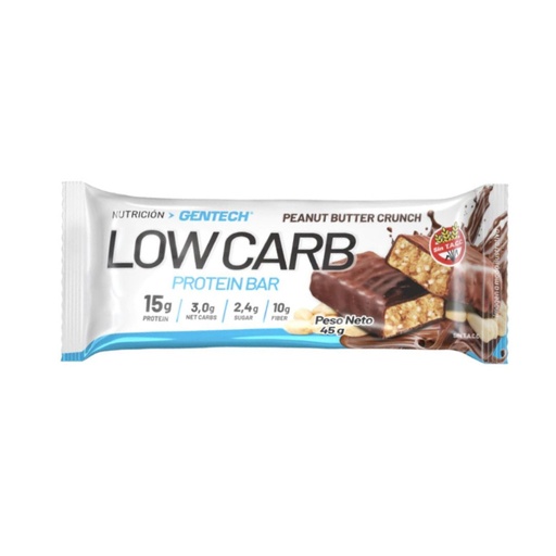 [BSBGPLCPBCJ010] Barritas Proteicas Low Carb sabor Peanut Butter x 45grs x 10u x 1 caja - Gentech