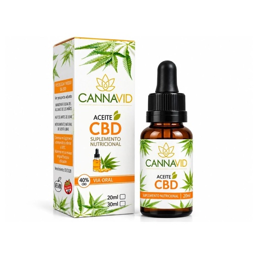 [CSACANC40BT2001] Aceite de Cannabis al 40% x 20ml x 1u - Cannavid